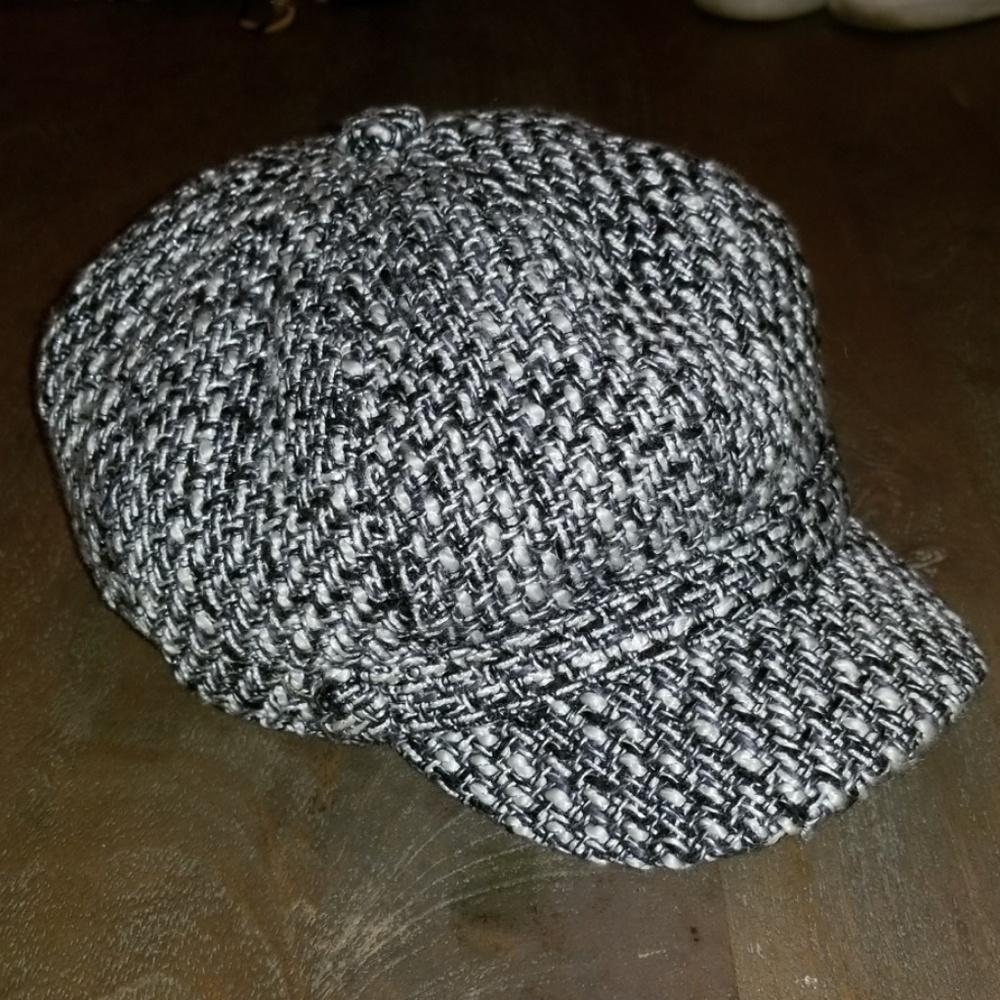 [David and Young] Tweed Plaid Cabi with PU Tab - Picture 3 of 5